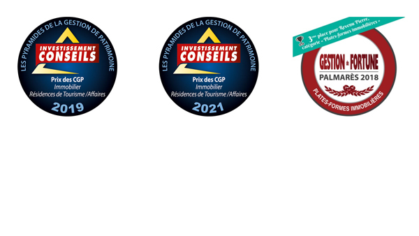 Les récompenses obtenues par Revenu Pierre en 2018, 2019 et 2021